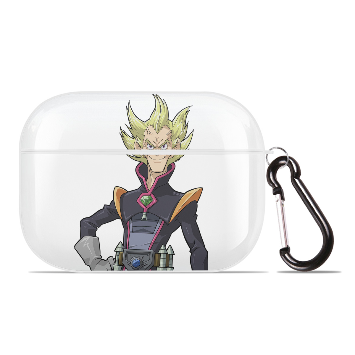 （画像用） 遊☆戯☆王 Yu-Gi-Oh! 【AirPods Pro用】ハードシェル保護ケース 耐衝撃・防指紋・カラビナ付き商品仕様