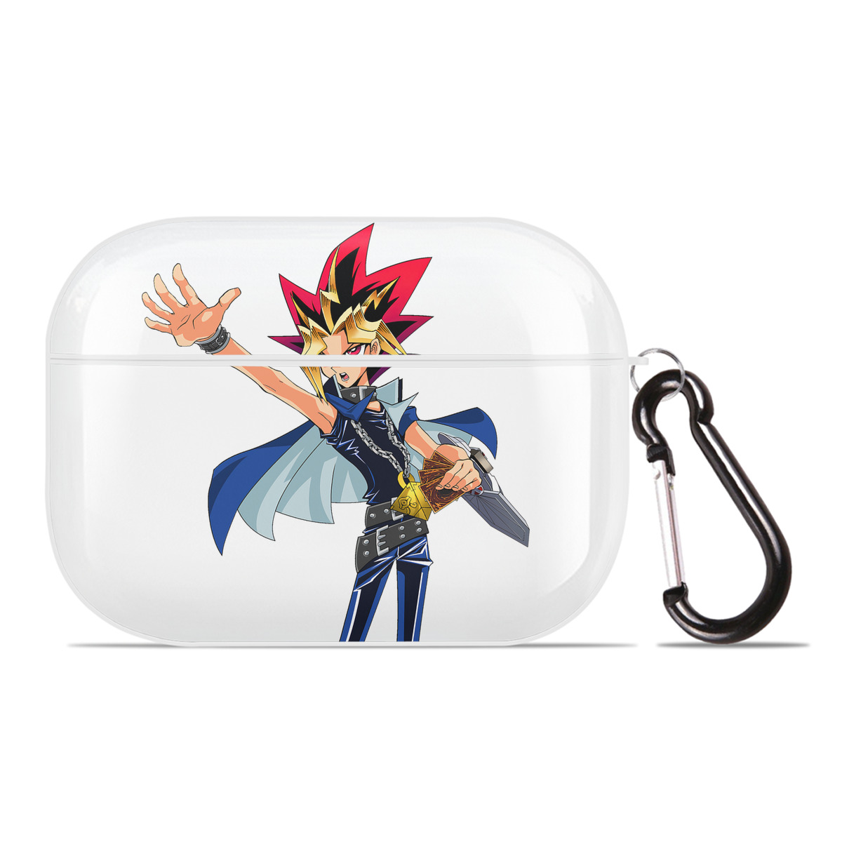 （画像用） 遊☆戯☆王 Yu-Gi-Oh! 【AirPods Pro用】ハードシェル保護ケース 耐衝撃・防指紋・カラビナ付き商品仕様