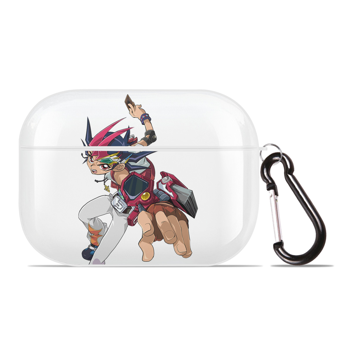 （画像用） 遊☆戯☆王 Yu-Gi-Oh! 【AirPods Pro用】ハードシェル保護ケース 耐衝撃・防指紋・カラビナ付き商品仕様