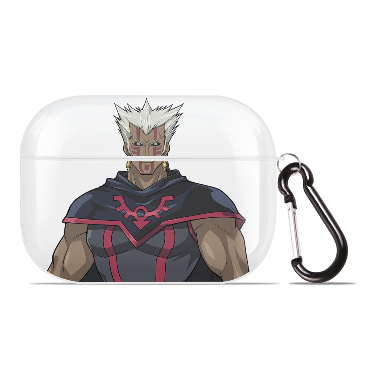 （画像用） 遊☆戯☆王 Yu-Gi-Oh! 【AirPods Pro用】ハードシェル保護ケース 耐衝撃・防指紋・カラビナ付き商品仕様