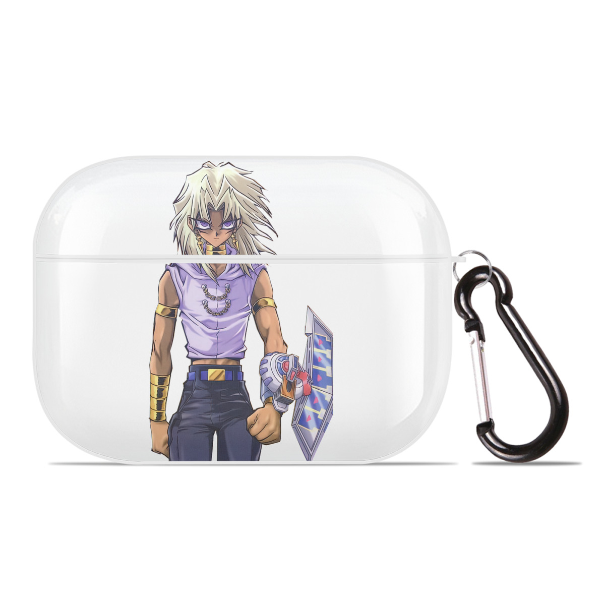 （画像用） 遊☆戯☆王 Yu-Gi-Oh! 【AirPods Pro用】ハードシェル保護ケース 耐衝撃・防指紋・カラビナ付き商品仕様