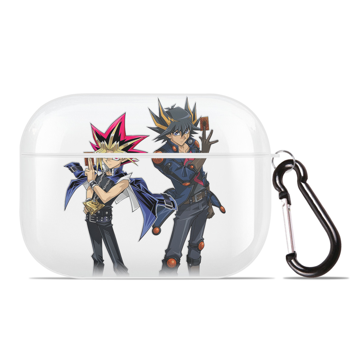 （画像用） 遊☆戯☆王 Yu-Gi-Oh! 【AirPods Pro用】ハードシェル保護ケース 耐衝撃・防指紋・カラビナ付き商品仕様