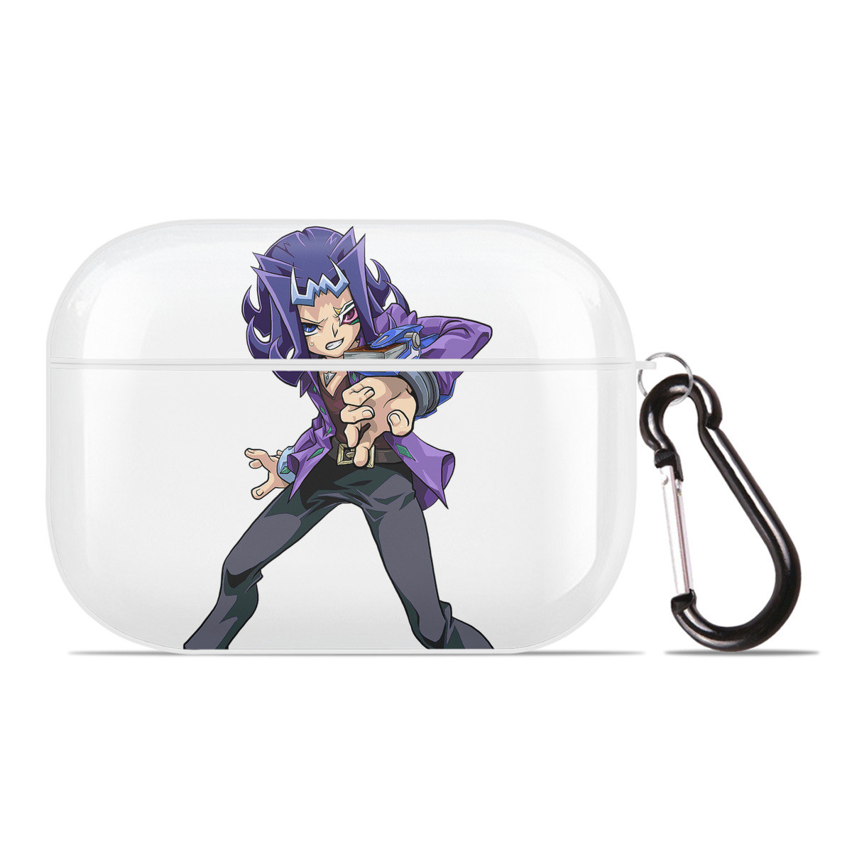 （画像用） 遊☆戯☆王 Yu-Gi-Oh! 【AirPods Pro用】ハードシェル保護ケース 耐衝撃・防指紋・カラビナ付き商品仕様