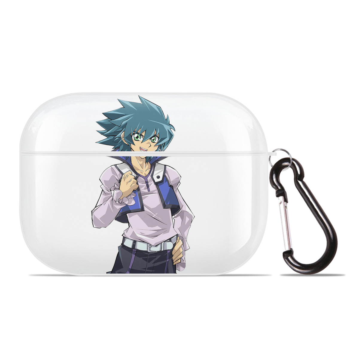 （画像用） 遊☆戯☆王 Yu-Gi-Oh! 【AirPods Pro用】ハードシェル保護ケース 耐衝撃・防指紋・カラビナ付き商品仕様