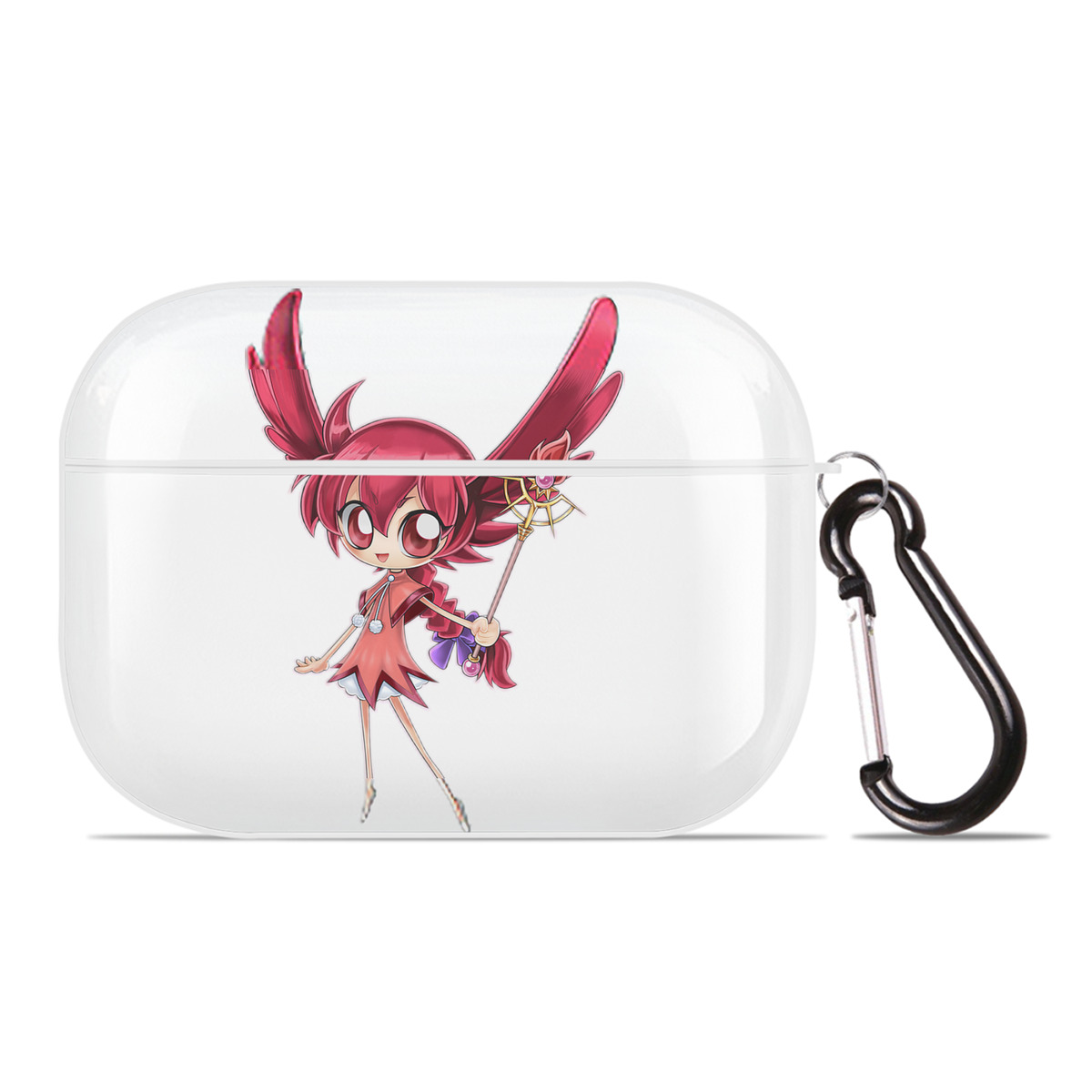 （画像用） 遊☆戯☆王 Yu-Gi-Oh! 【AirPods Pro用】ハードシェル保護ケース 耐衝撃・防指紋・カラビナ付き商品仕様
