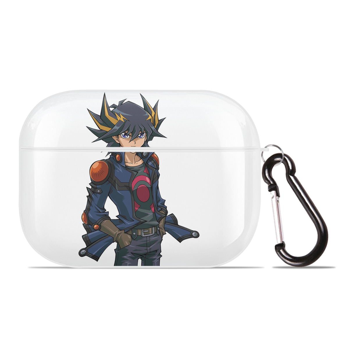 （画像用） 遊☆戯☆王 Yu-Gi-Oh! 【AirPods Pro用】ハードシェル保護ケース 耐衝撃・防指紋・カラビナ付き商品仕様