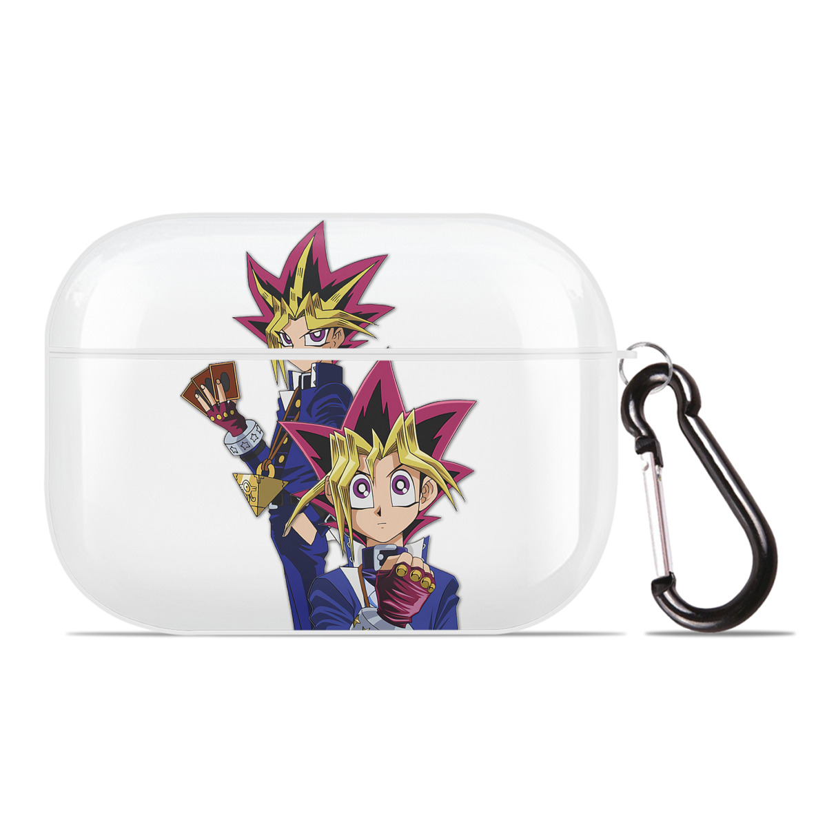 （画像用） 遊☆戯☆王 Yu-Gi-Oh! 【AirPods Pro用】ハードシェル保護ケース 耐衝撃・防指紋・カラビナ付き商品仕様