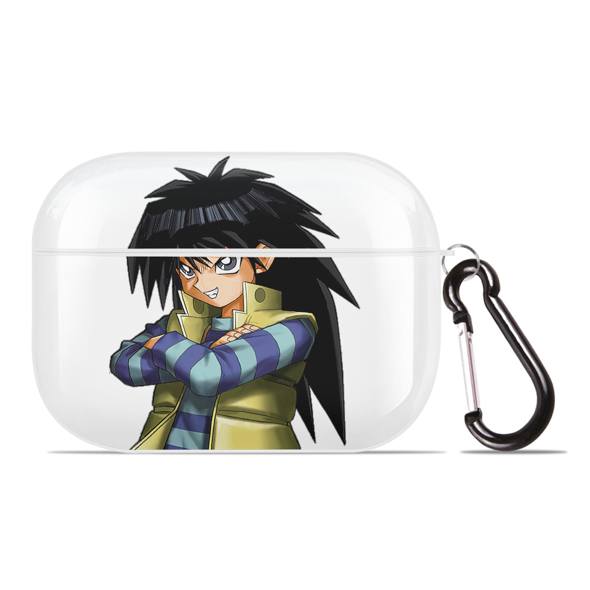 （画像用） 遊☆戯☆王 Yu-Gi-Oh! 【AirPods Pro用】ハードシェル保護ケース 耐衝撃・防指紋・カラビナ付き商品仕様
