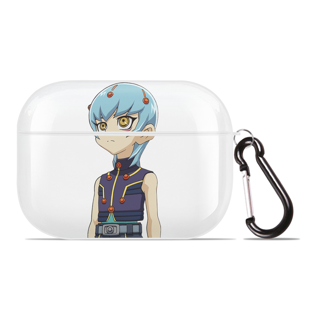 （画像用） 遊☆戯☆王 Yu-Gi-Oh! 【AirPods Pro用】ハードシェル保護ケース 耐衝撃・防指紋・カラビナ付き商品仕様
