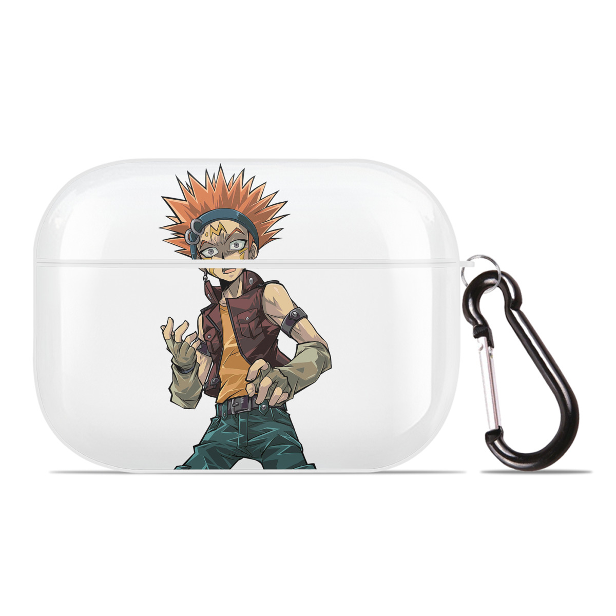 （画像用） 遊☆戯☆王 Yu-Gi-Oh! 【AirPods Pro用】ハードシェル保護ケース 耐衝撃・防指紋・カラビナ付き商品仕様