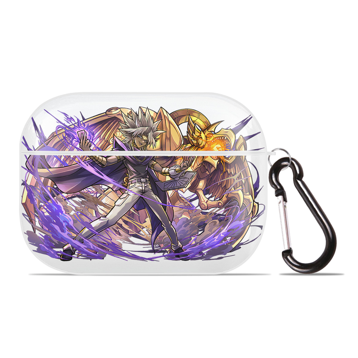 （画像用） 遊☆戯☆王 Yu-Gi-Oh! 【AirPods Pro用】ハードシェル保護ケース 耐衝撃・防指紋・カラビナ付き商品仕様