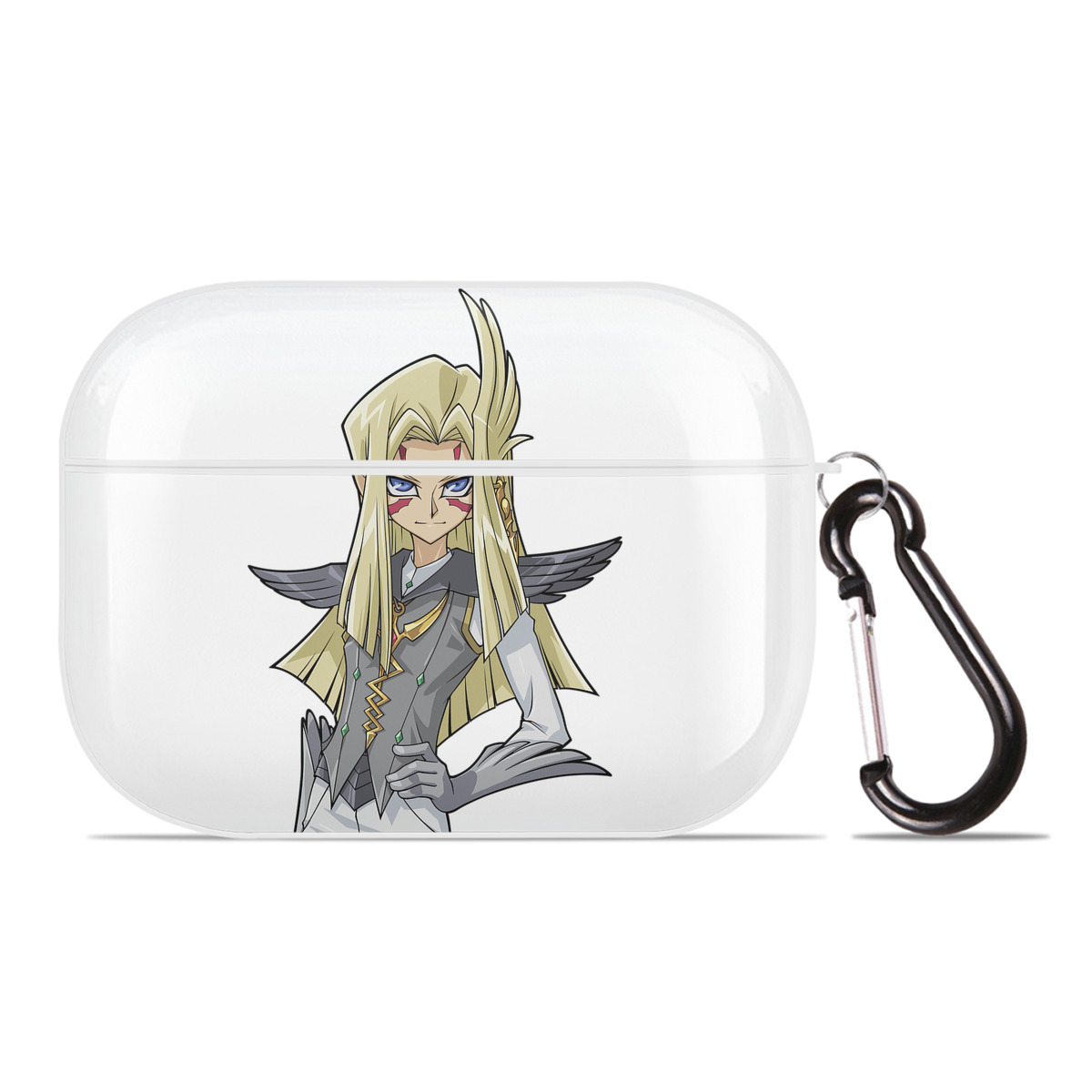 （画像用） 遊☆戯☆王 Yu-Gi-Oh! 【AirPods Pro用】ハードシェル保護ケース 耐衝撃・防指紋・カラビナ付き商品仕様