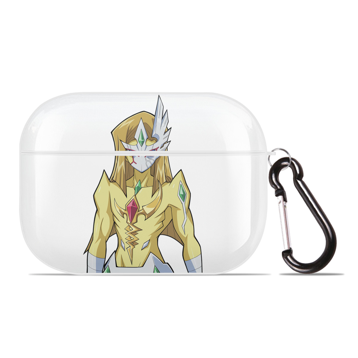 （画像用） 遊☆戯☆王 Yu-Gi-Oh! 【AirPods Pro用】ハードシェル保護ケース 耐衝撃・防指紋・カラビナ付き商品仕様
