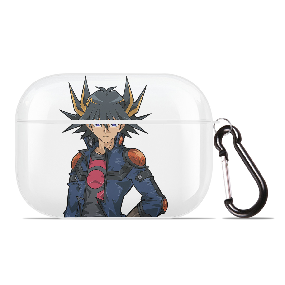 （画像用） 遊☆戯☆王 Yu-Gi-Oh! 【AirPods Pro用】ハードシェル保護ケース 耐衝撃・防指紋・カラビナ付き商品仕様