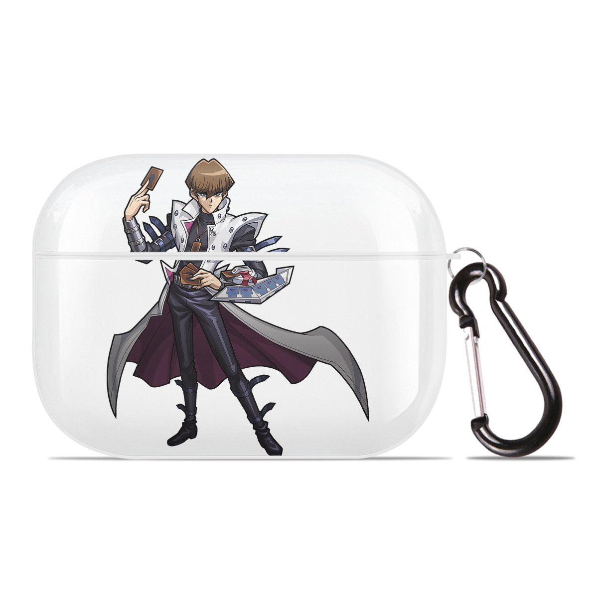 （画像用） 遊☆戯☆王 Yu-Gi-Oh! 【AirPods Pro用】ハードシェル保護ケース 耐衝撃・防指紋・カラビナ付き商品仕様
