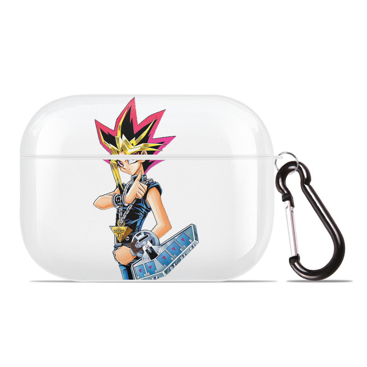 （画像用） 遊☆戯☆王 Yu-Gi-Oh! 【AirPods Pro用】ハードシェル保護ケース 耐衝撃・防指紋・カラビナ付き商品仕様