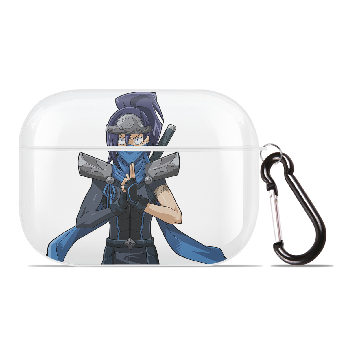 （画像用） 遊☆戯☆王 Yu-Gi-Oh! 【AirPods Pro用】ハードシェル保護ケース 耐衝撃・防指紋・カラビナ付き商品仕様