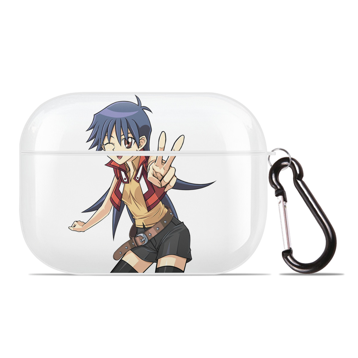 （画像用） 遊☆戯☆王 Yu-Gi-Oh! 【AirPods Pro用】ハードシェル保護ケース 耐衝撃・防指紋・カラビナ付き商品仕様