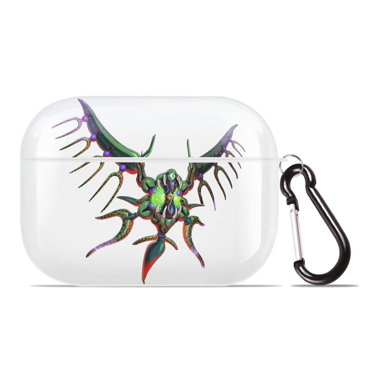 （画像用） 遊☆戯☆王 Yu-Gi-Oh! 【AirPods Pro用】ハードシェル保護ケース 耐衝撃・防指紋・カラビナ付き商品仕様
