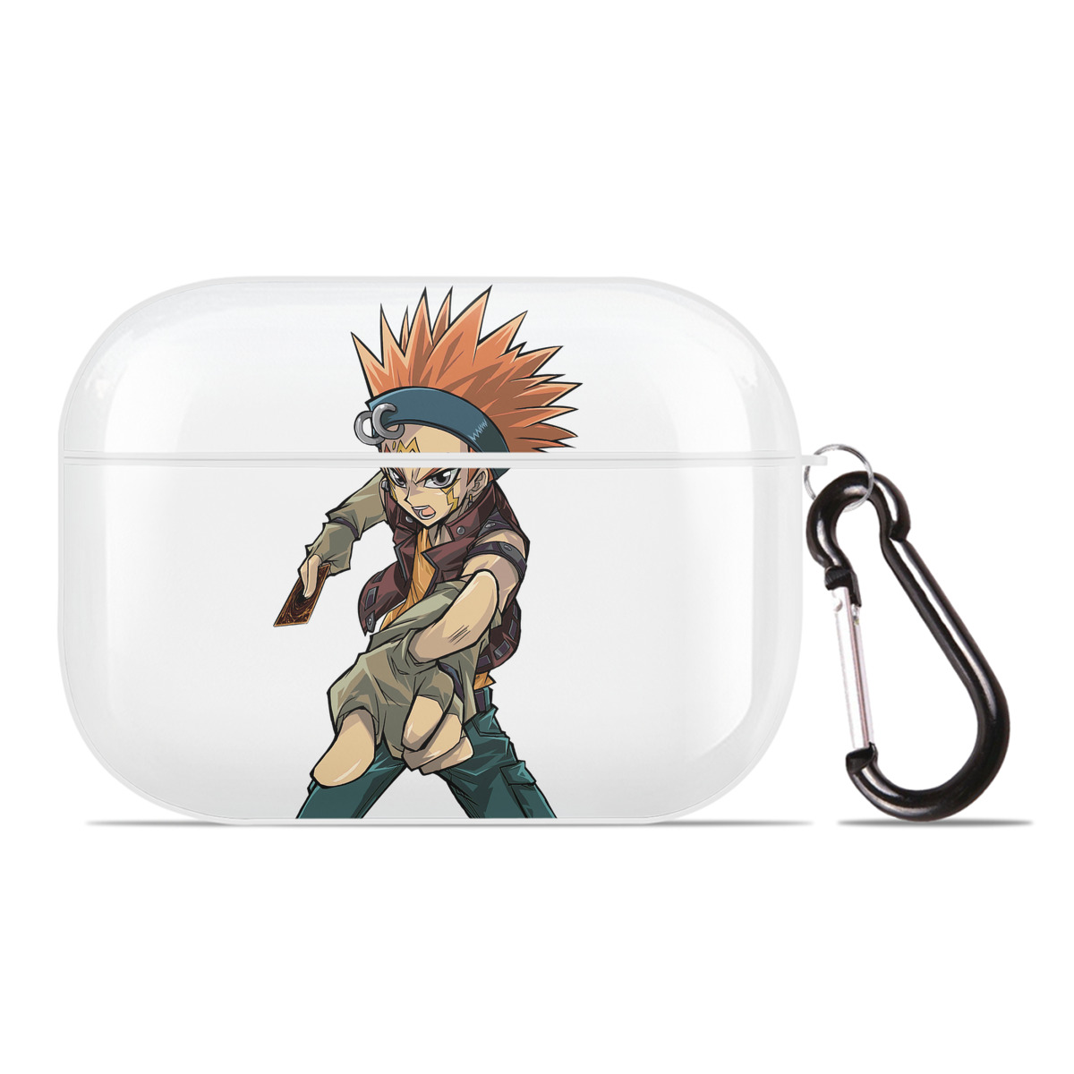 （画像用） 遊☆戯☆王 Yu-Gi-Oh! 【AirPods Pro用】ハードシェル保護ケース 耐衝撃・防指紋・カラビナ付き商品仕様