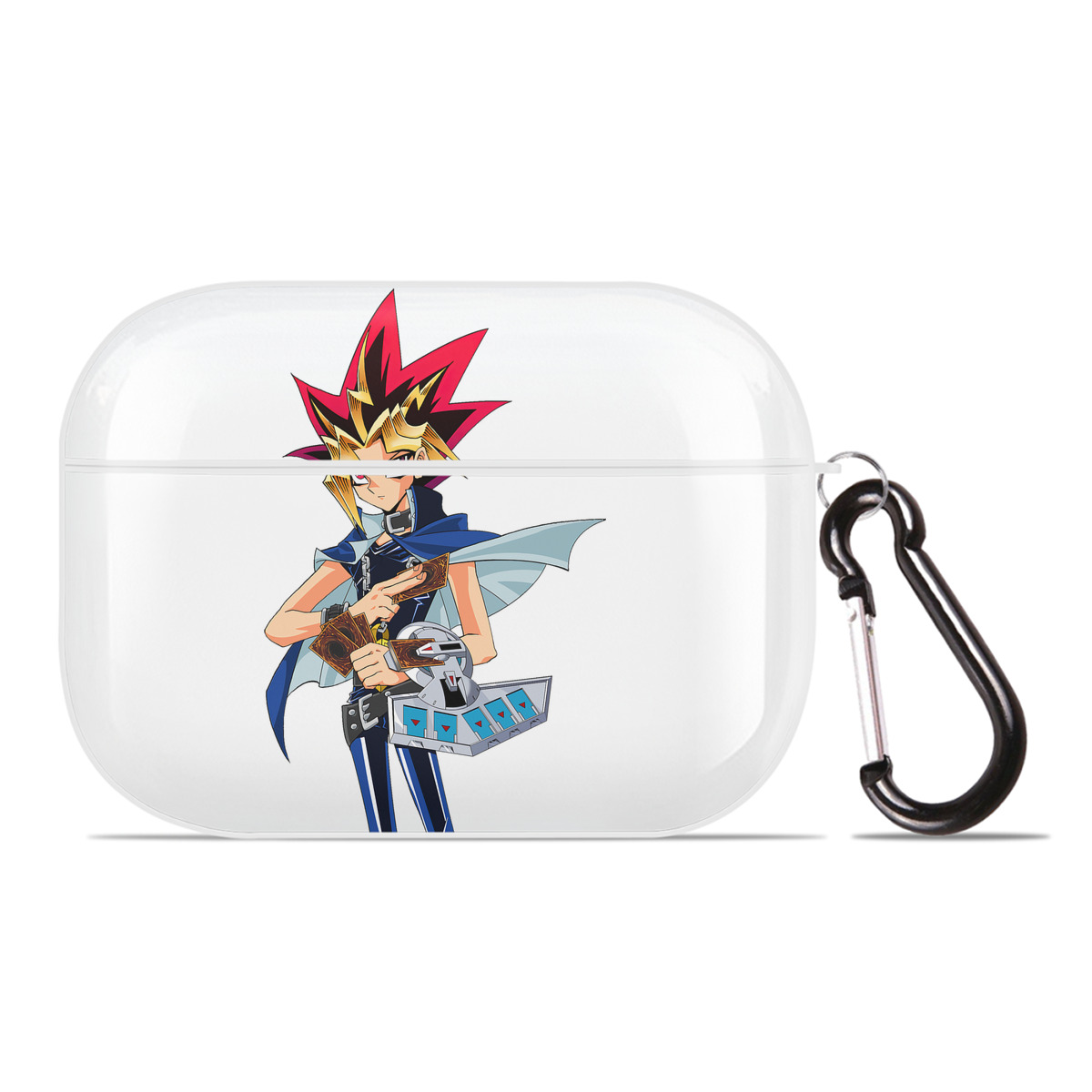 （画像用） 遊☆戯☆王 Yu-Gi-Oh! 【AirPods Pro用】ハードシェル保護ケース 耐衝撃・防指紋・カラビナ付き商品仕様