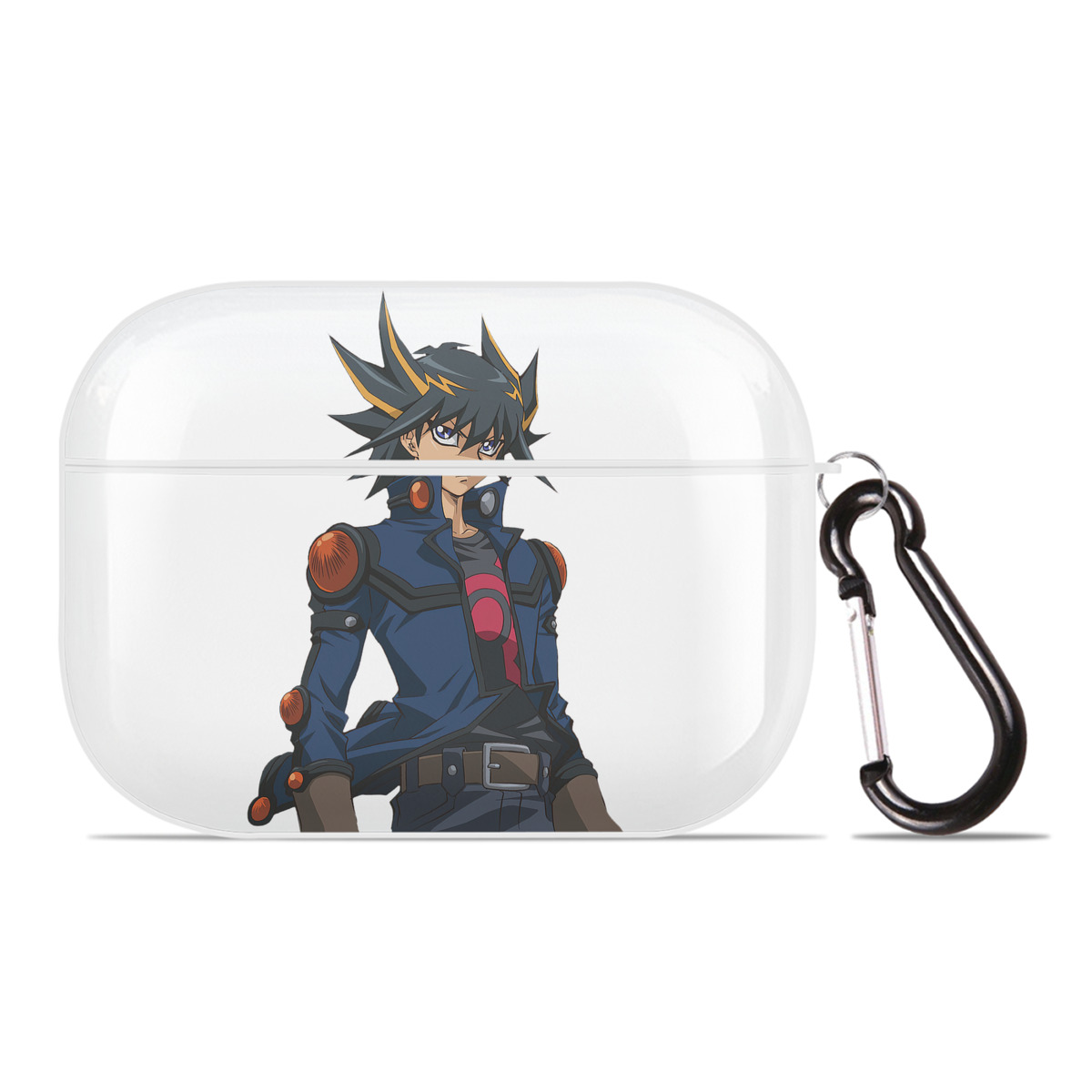 （画像用） 遊☆戯☆王 Yu-Gi-Oh! 【AirPods Pro用】ハードシェル保護ケース 耐衝撃・防指紋・カラビナ付き商品仕様