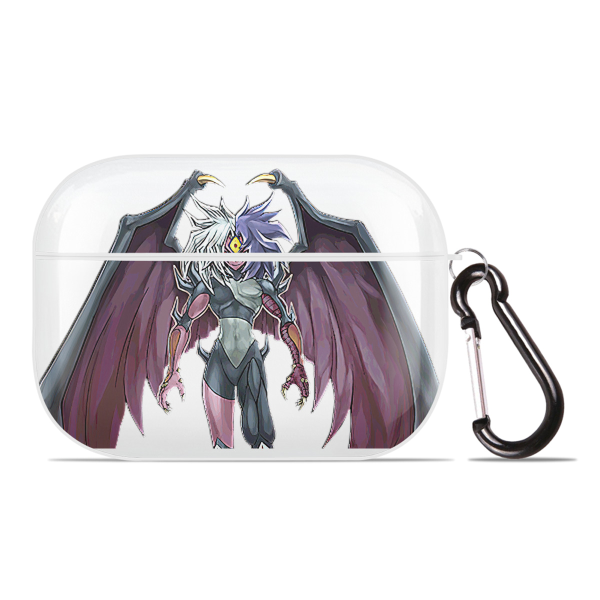 （画像用） 遊☆戯☆王 Yu-Gi-Oh! 【AirPods Pro用】ハードシェル保護ケース 耐衝撃・防指紋・カラビナ付き商品仕様