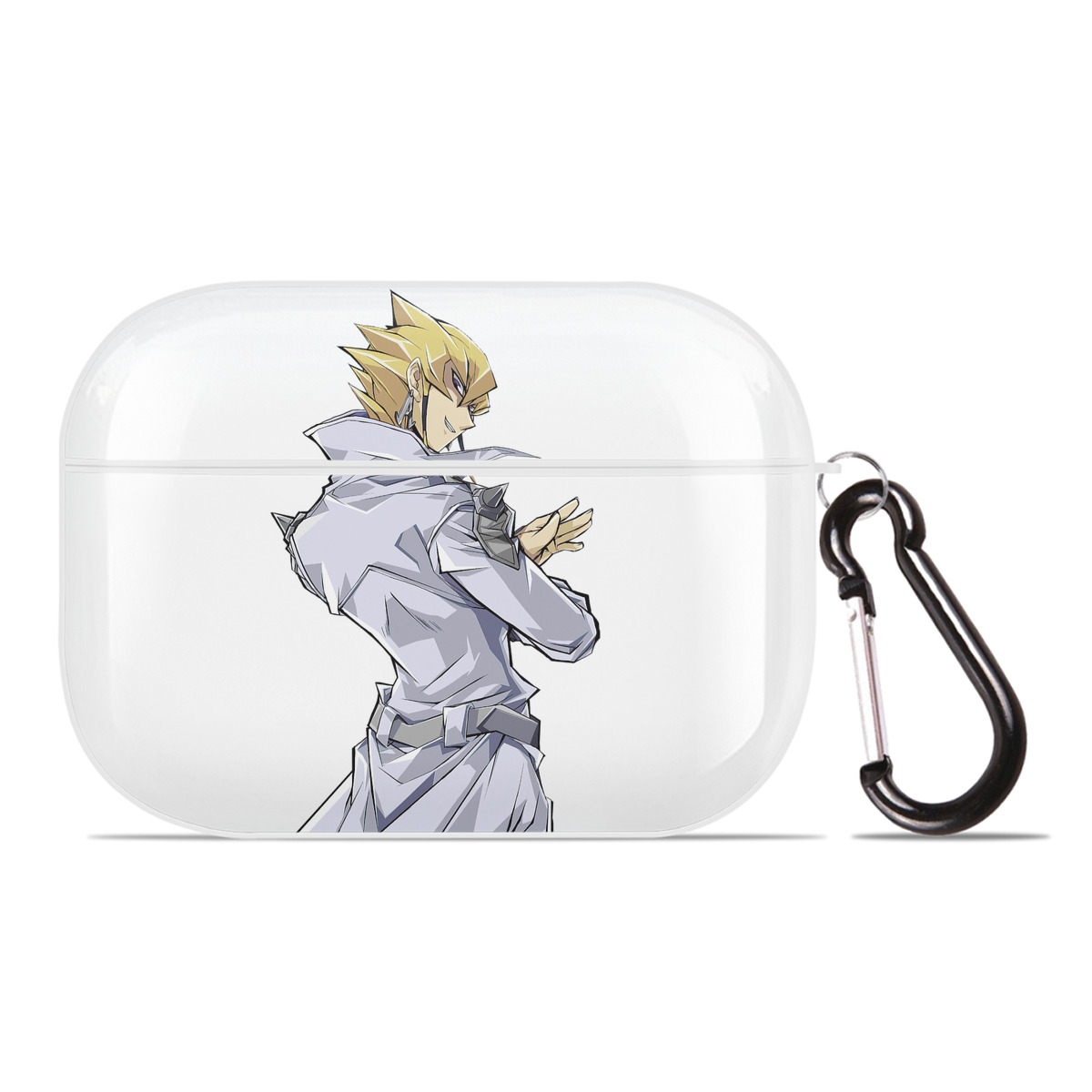 （画像用） 遊☆戯☆王 Yu-Gi-Oh! 【AirPods Pro用】ハードシェル保護ケース 耐衝撃・防指紋・カラビナ付き商品仕様