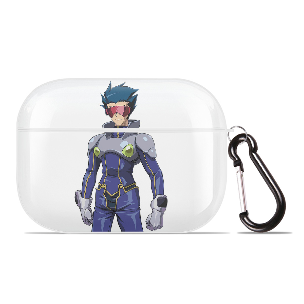 （画像用） 遊☆戯☆王 Yu-Gi-Oh! 【AirPods Pro用】ハードシェル保護ケース 耐衝撃・防指紋・カラビナ付き商品仕様