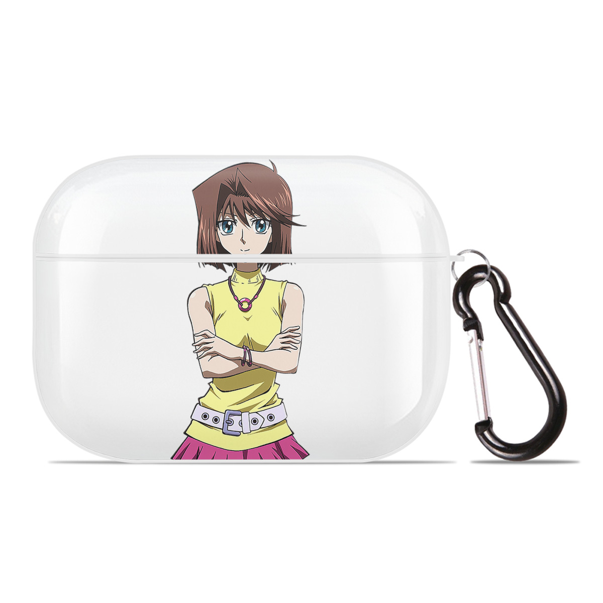 （画像用） 遊☆戯☆王 Yu-Gi-Oh! 【AirPods Pro用】ハードシェル保護ケース 耐衝撃・防指紋・カラビナ付き商品仕様