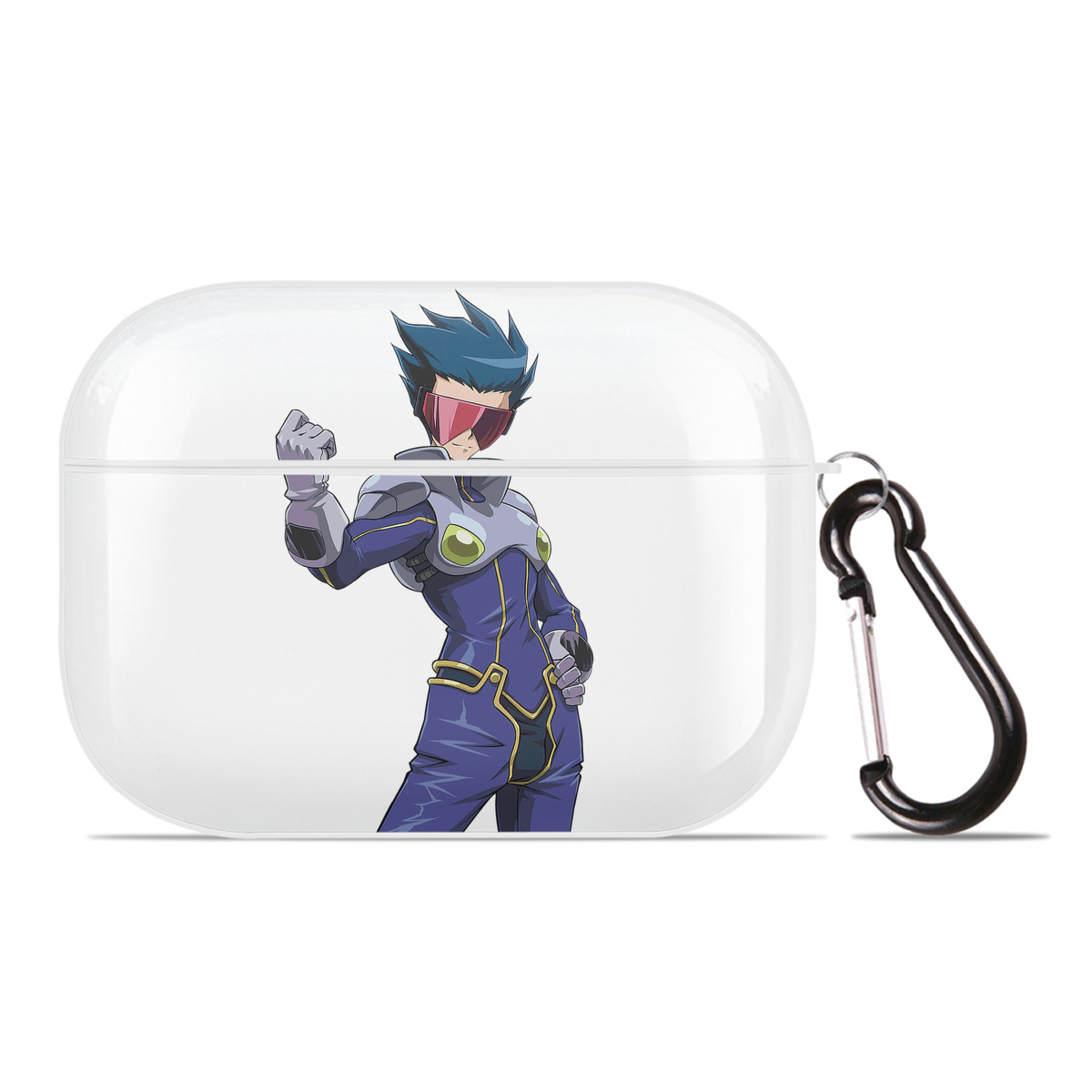 （画像用） 遊☆戯☆王 Yu-Gi-Oh! 【AirPods Pro用】ハードシェル保護ケース 耐衝撃・防指紋・カラビナ付き商品仕様