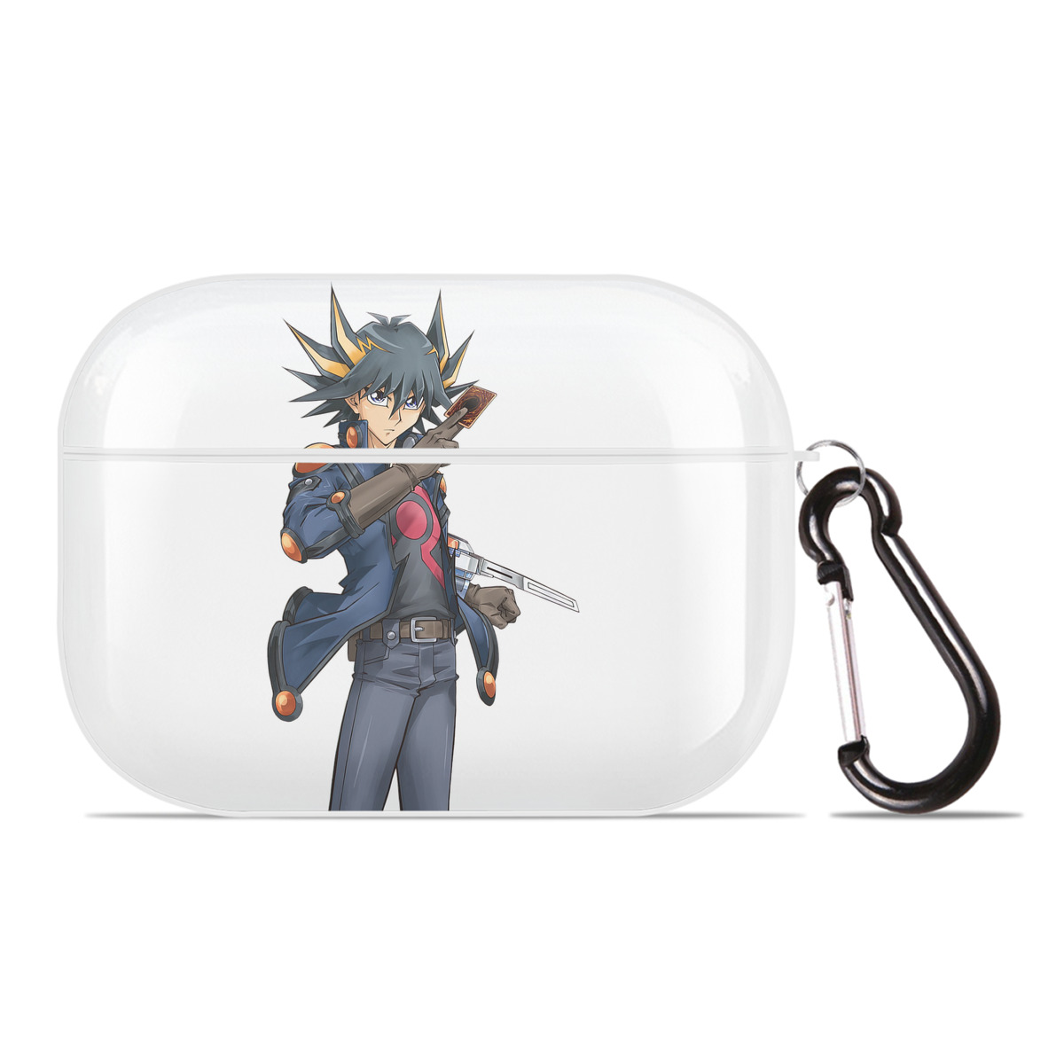 （画像用） 遊☆戯☆王 Yu-Gi-Oh! 【AirPods Pro用】ハードシェル保護ケース 耐衝撃・防指紋・カラビナ付き商品仕様