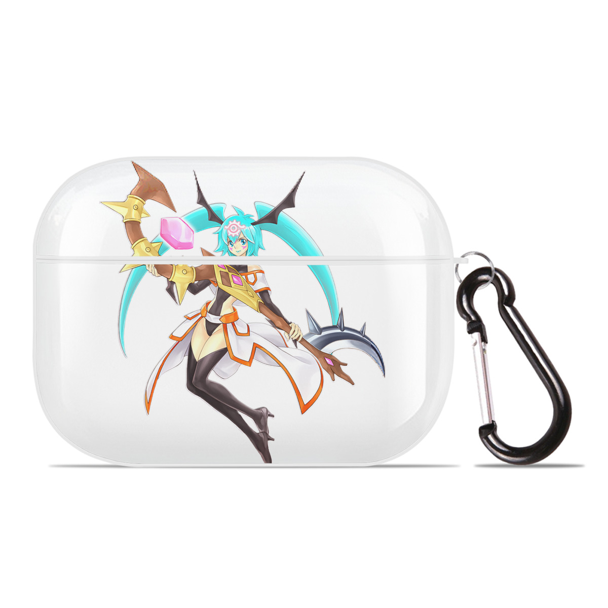 （画像用） 遊☆戯☆王 Yu-Gi-Oh! 【AirPods Pro用】ハードシェル保護ケース 耐衝撃・防指紋・カラビナ付き商品仕様