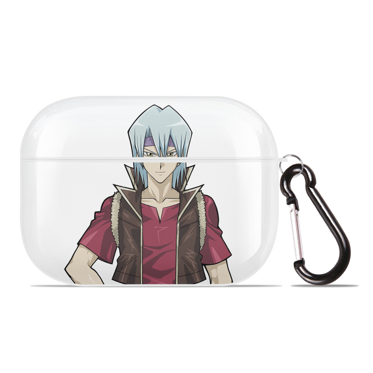 （画像用） 遊☆戯☆王 Yu-Gi-Oh! 【AirPods Pro用】ハードシェル保護ケース 耐衝撃・防指紋・カラビナ付き商品仕様