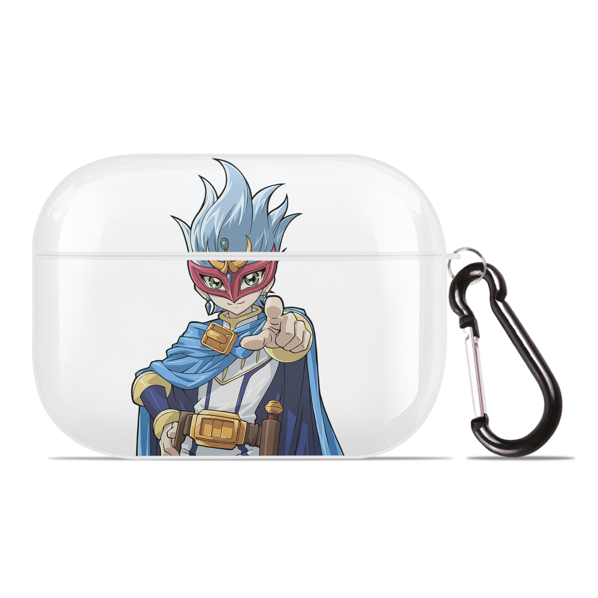 （画像用） 遊☆戯☆王 Yu-Gi-Oh! 【AirPods Pro用】ハードシェル保護ケース 耐衝撃・防指紋・カラビナ付き商品仕様