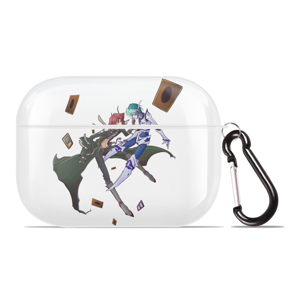 （画像用） 遊☆戯☆王 Yu-Gi-Oh! 【AirPods Pro用】ハードシェル保護ケース 耐衝撃・防指紋・カラビナ付き商品仕様