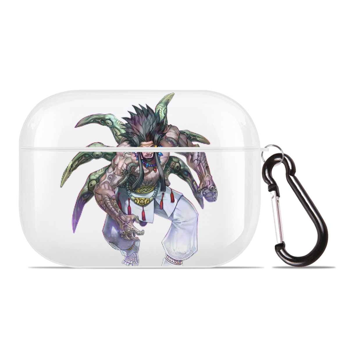 （画像用） 遊☆戯☆王 Yu-Gi-Oh! 【AirPods Pro用】ハードシェル保護ケース 耐衝撃・防指紋・カラビナ付き商品仕様
