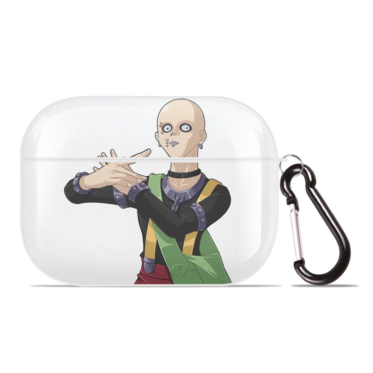 （画像用） 遊☆戯☆王 Yu-Gi-Oh! 【AirPods Pro用】ハードシェル保護ケース 耐衝撃・防指紋・カラビナ付き商品仕様