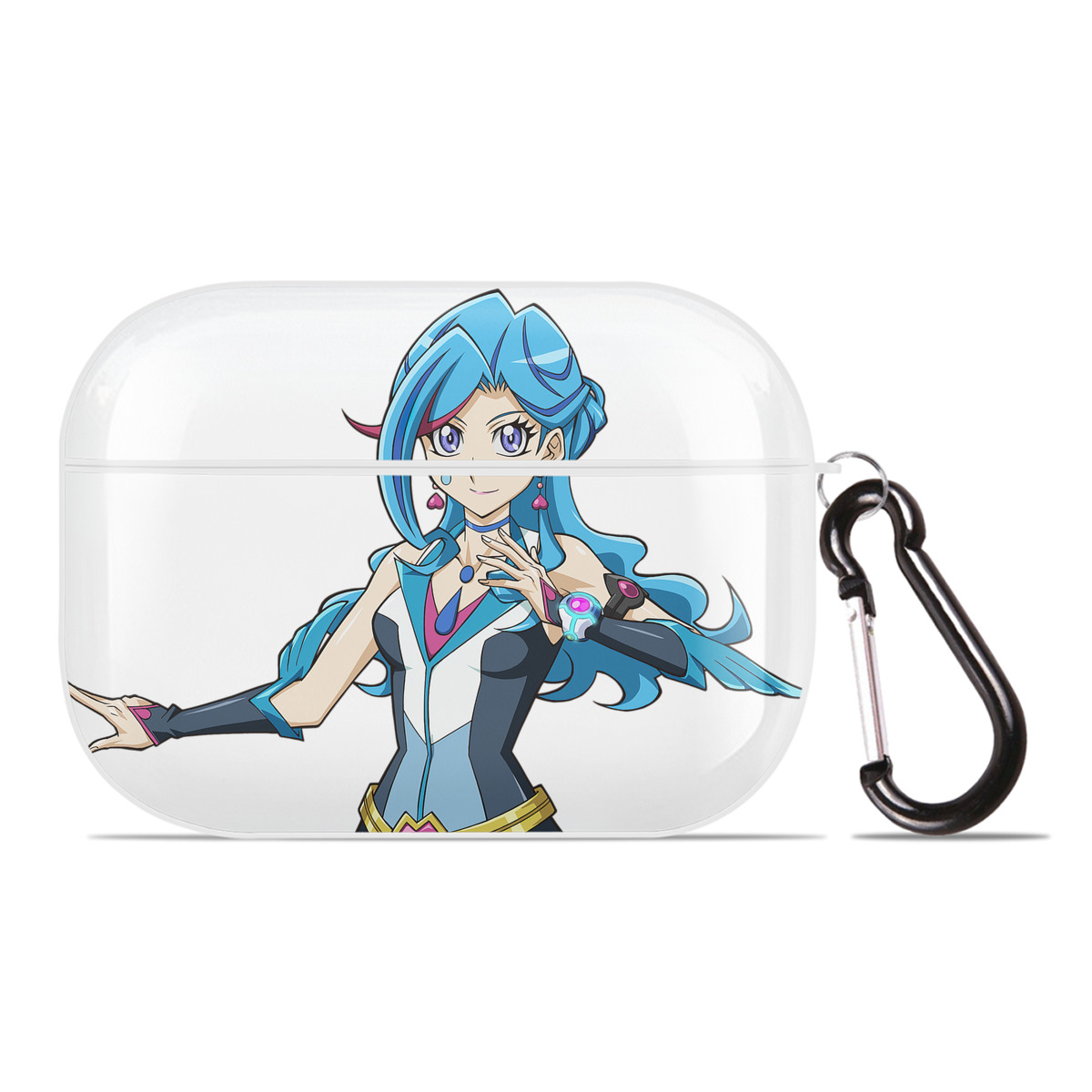 （画像用） 遊☆戯☆王 Yu-Gi-Oh! 【AirPods Pro用】ハードシェル保護ケース 耐衝撃・防指紋・カラビナ付き商品仕様