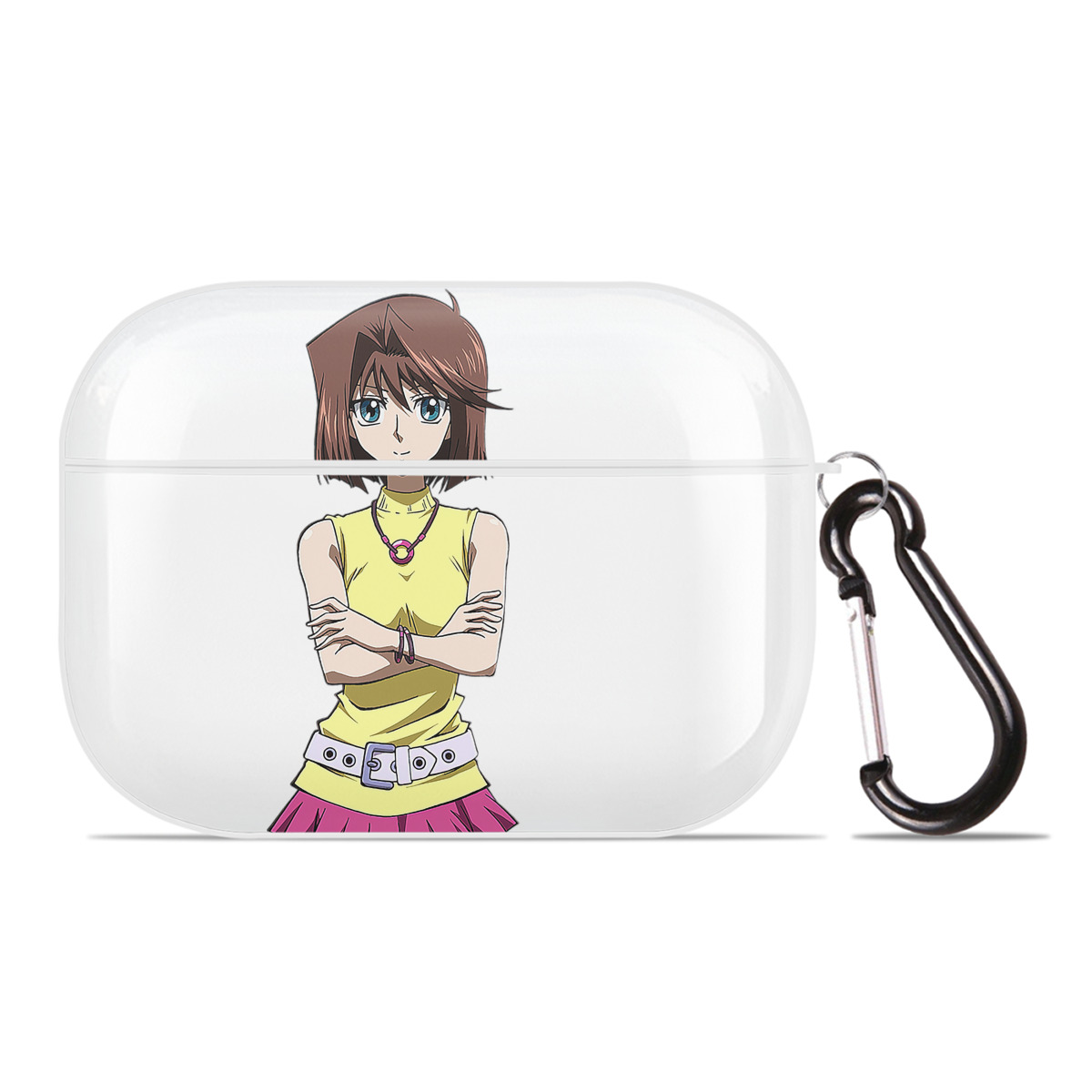 （画像用） 遊☆戯☆王 Yu-Gi-Oh! 【AirPods Pro用】ハードシェル保護ケース 耐衝撃・防指紋・カラビナ付き商品仕様