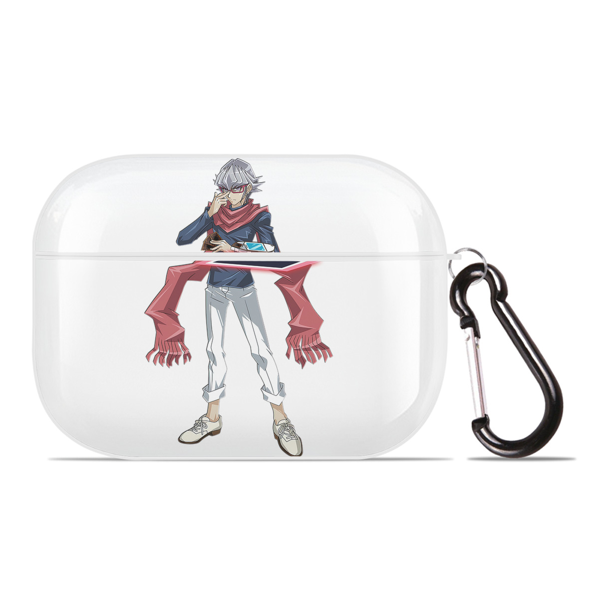 （画像用） 遊☆戯☆王 Yu-Gi-Oh! 【AirPods Pro用】ハードシェル保護ケース 耐衝撃・防指紋・カラビナ付き商品仕様