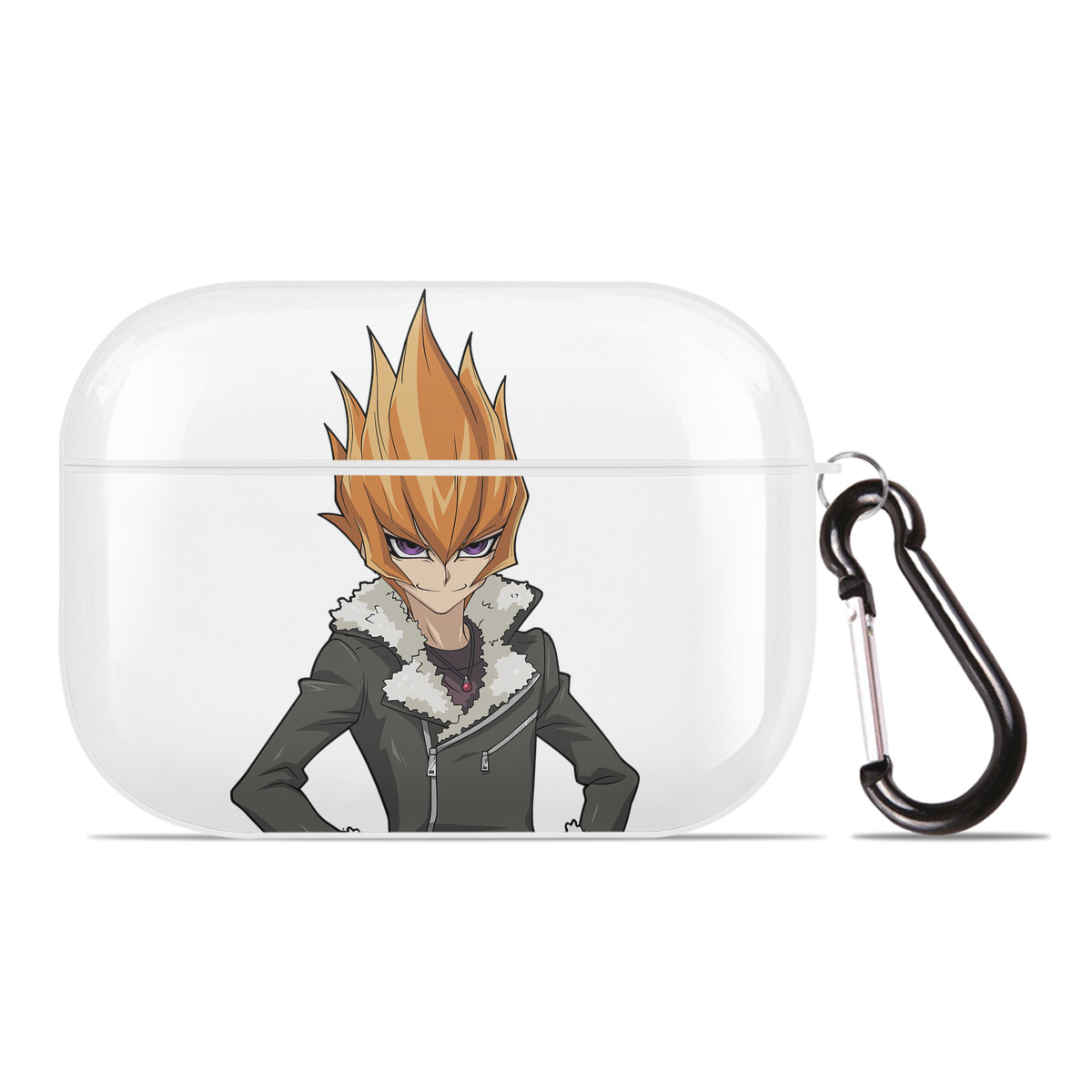 （画像用） 遊☆戯☆王 Yu-Gi-Oh! 【AirPods Pro用】ハードシェル保護ケース 耐衝撃・防指紋・カラビナ付き商品仕様