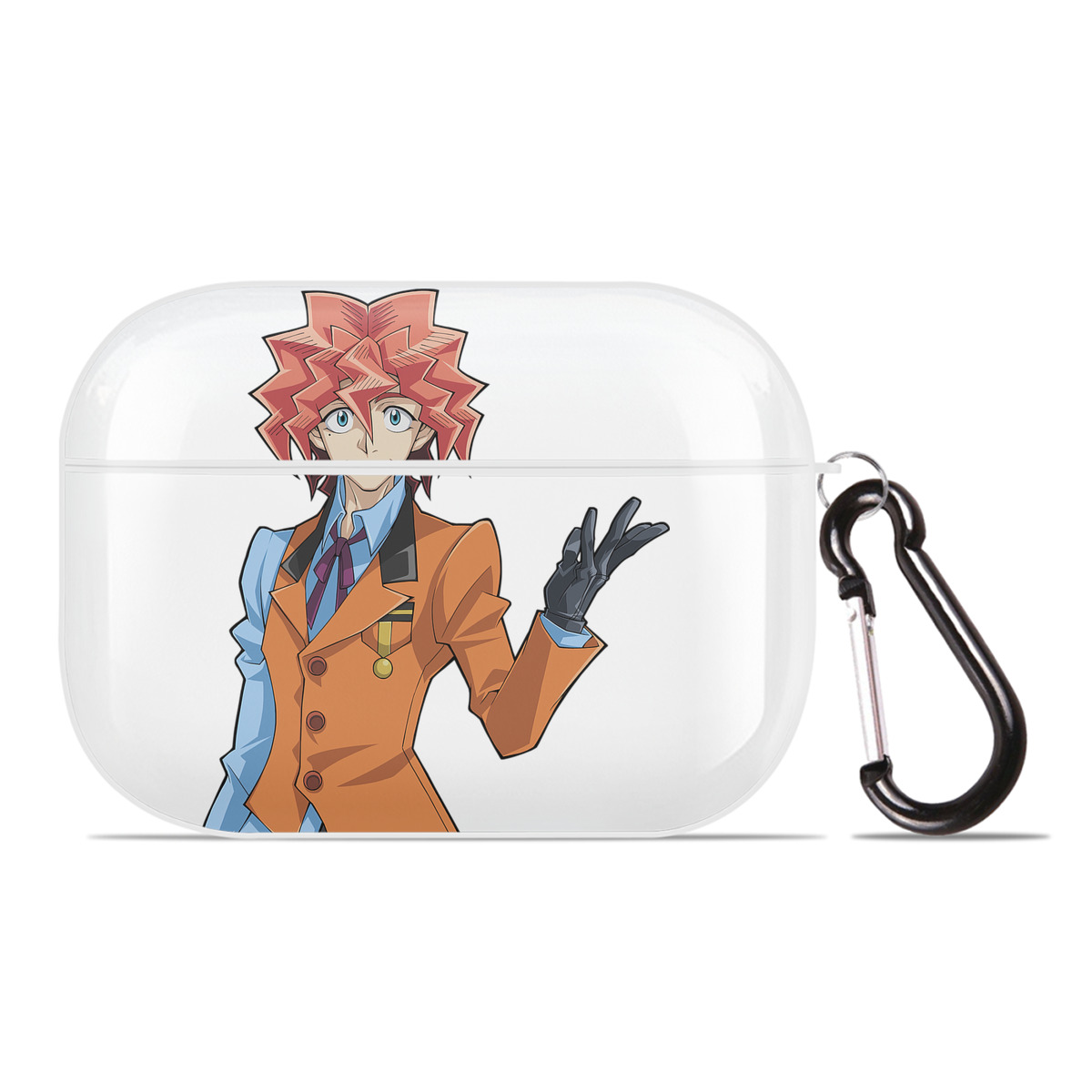 （画像用） 遊☆戯☆王 Yu-Gi-Oh! 【AirPods Pro用】ハードシェル保護ケース 耐衝撃・防指紋・カラビナ付き商品仕様