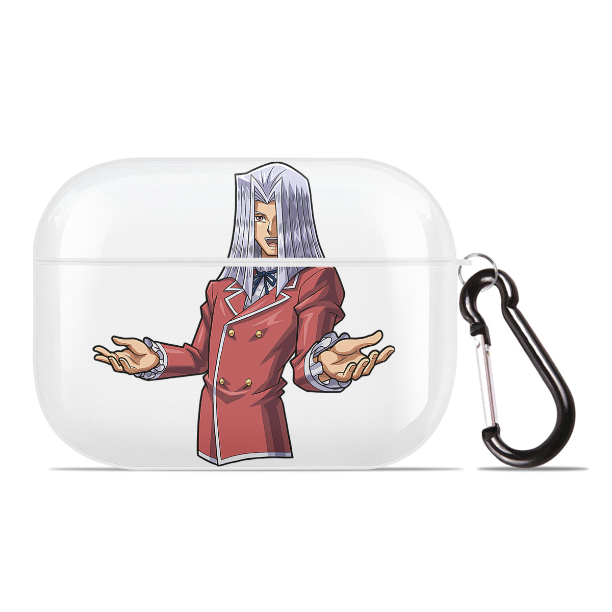 （画像用） 遊☆戯☆王 Yu-Gi-Oh! 【AirPods Pro用】ハードシェル保護ケース 耐衝撃・防指紋・カラビナ付き商品仕様