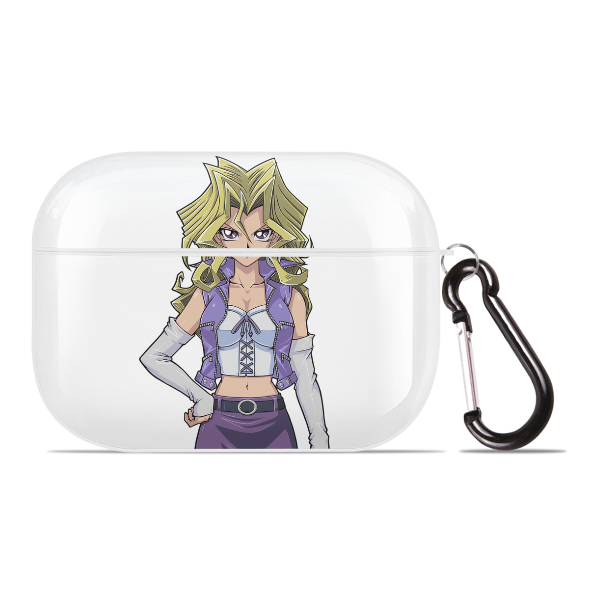 （画像用） 遊☆戯☆王 Yu-Gi-Oh! 【AirPods Pro用】ハードシェル保護ケース 耐衝撃・防指紋・カラビナ付き商品仕様