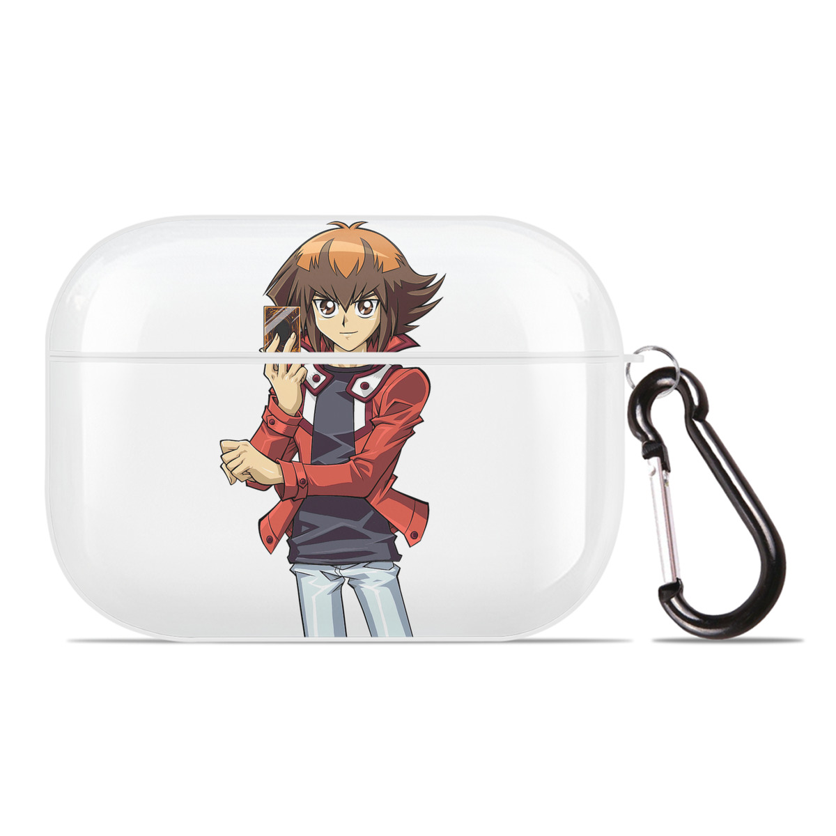 （画像用） 遊☆戯☆王 Yu-Gi-Oh! 【AirPods Pro用】ハードシェル保護ケース 耐衝撃・防指紋・カラビナ付き商品仕様