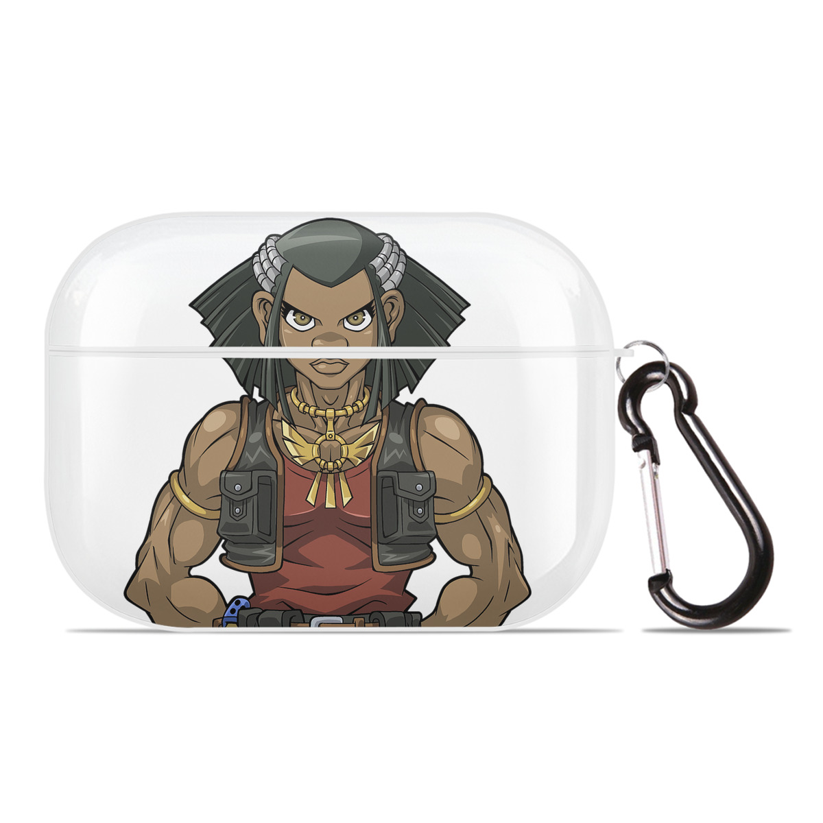 （画像用） 遊☆戯☆王 Yu-Gi-Oh! 【AirPods Pro用】ハードシェル保護ケース 耐衝撃・防指紋・カラビナ付き商品仕様