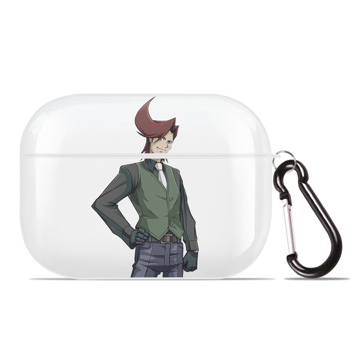 （画像用） 遊☆戯☆王 Yu-Gi-Oh! 【AirPods Pro用】ハードシェル保護ケース 耐衝撃・防指紋・カラビナ付き商品仕様