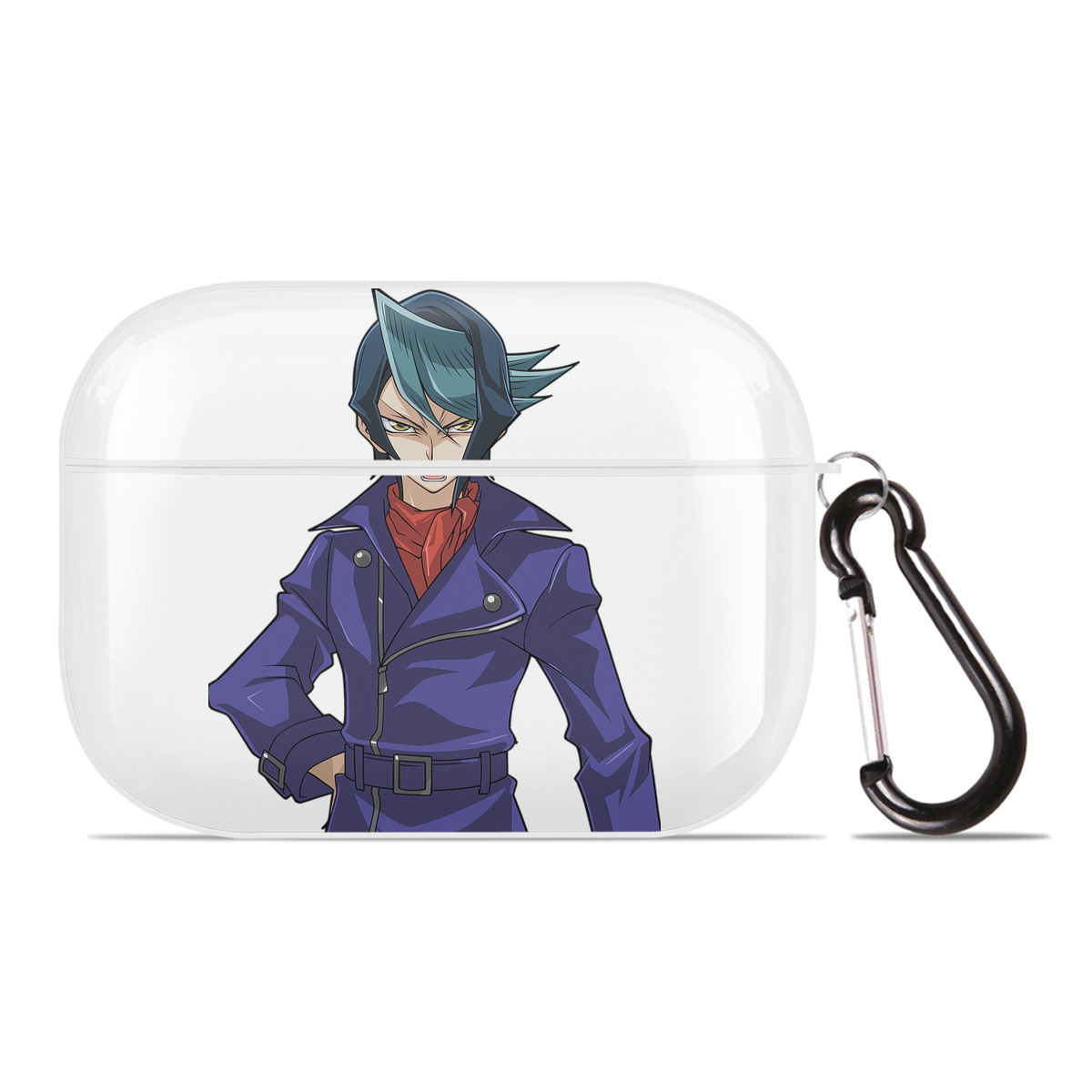 （画像用） 遊☆戯☆王 Yu-Gi-Oh! 【AirPods Pro用】ハードシェル保護ケース 耐衝撃・防指紋・カラビナ付き商品仕様