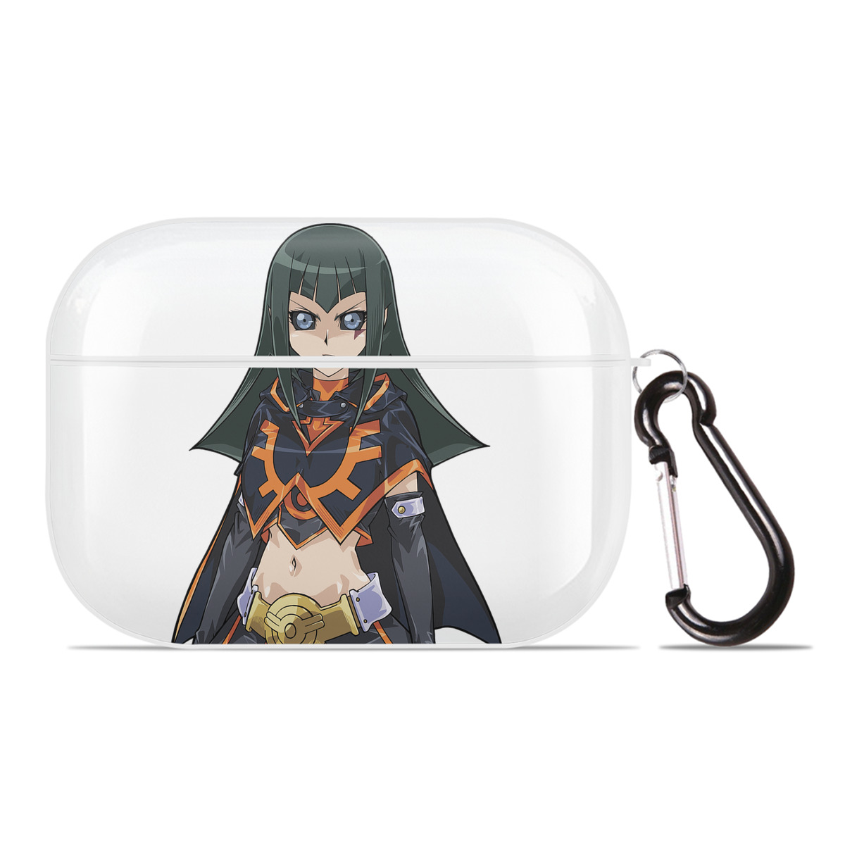 （画像用） 遊☆戯☆王 Yu-Gi-Oh! 【AirPods Pro用】ハードシェル保護ケース 耐衝撃・防指紋・カラビナ付き商品仕様